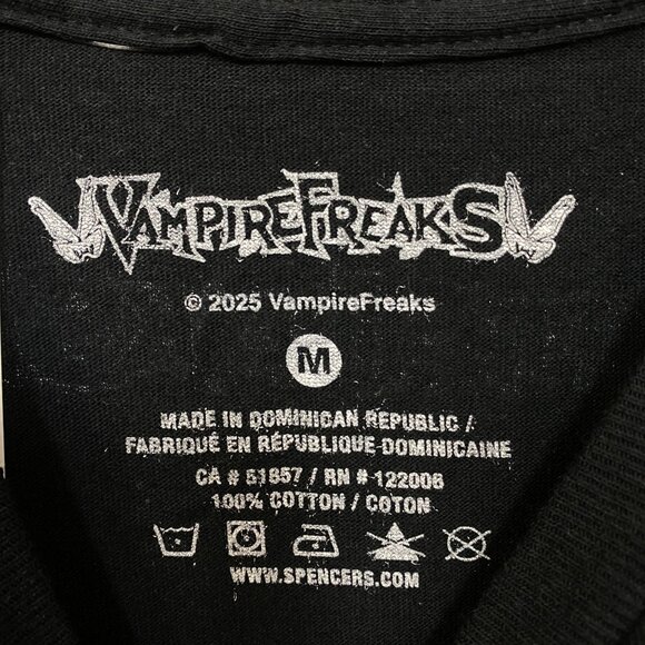Vampire Freaks Jersey Devil Graphic Design T-Shirt Medium - Picture 5 of 5